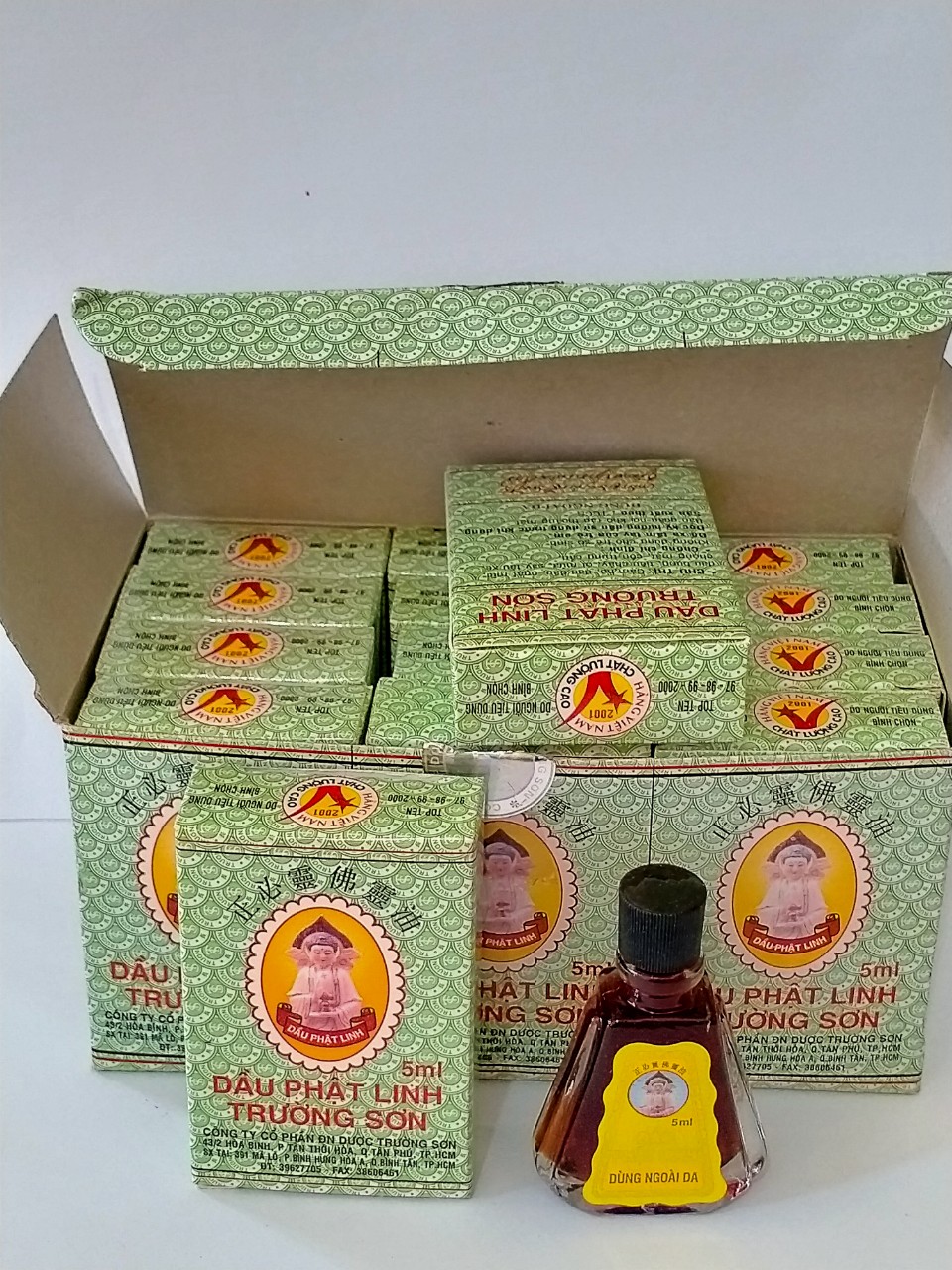 1 LỐC 12 CHAI DẦU PHẬT LINH TRƯỜNG SƠN CHAI 5 ML