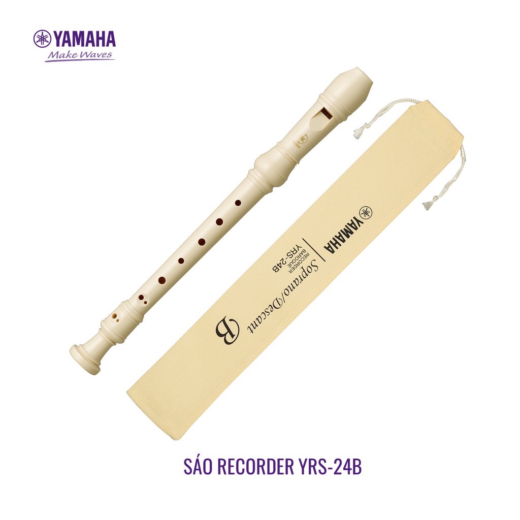 CHÍNH HÃNG-Sáo Recorder Soprano Yamaha YRS-24B(ảnh thật chụp tại shop)