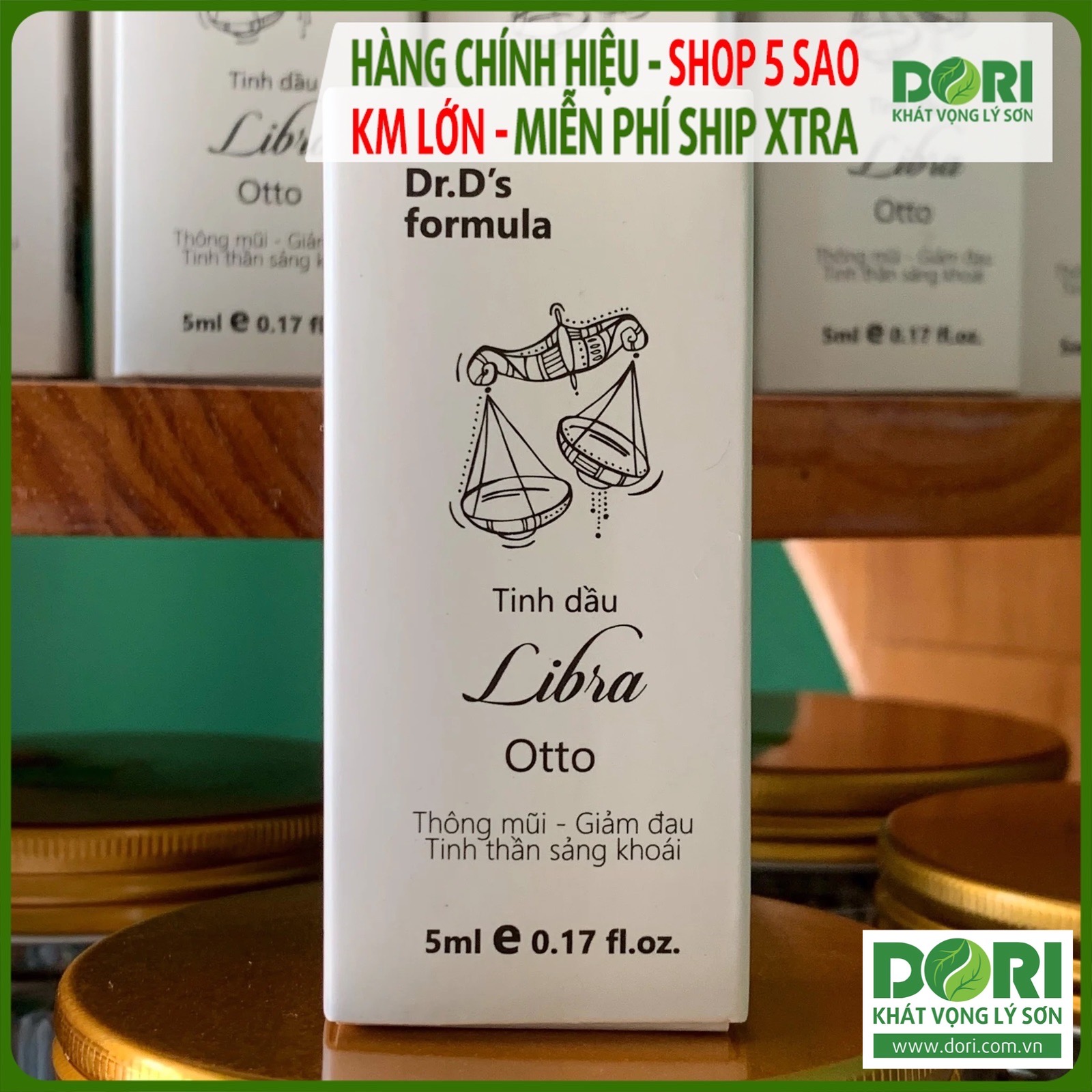 Tinh Dầu Libra - Tinh Dầu Thiên Nhiên - Dùng massage, thông mũi, giảm đau, sảng khoái tinh thần, giảm say tàu xe, giảm đau ngứa do côn trùng cắn