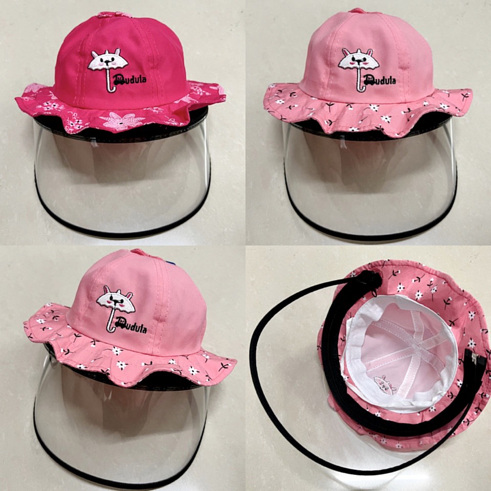 [ Bé 1-2 tuổi ] Mũ chống dịch bảo vệ, chống bụi cho trẻ em, Nón chống giọt bắn cho bé GÁI