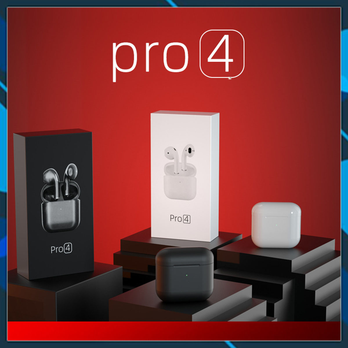 Tai nghe bluetooth pro 4 tws âm thanh sống động