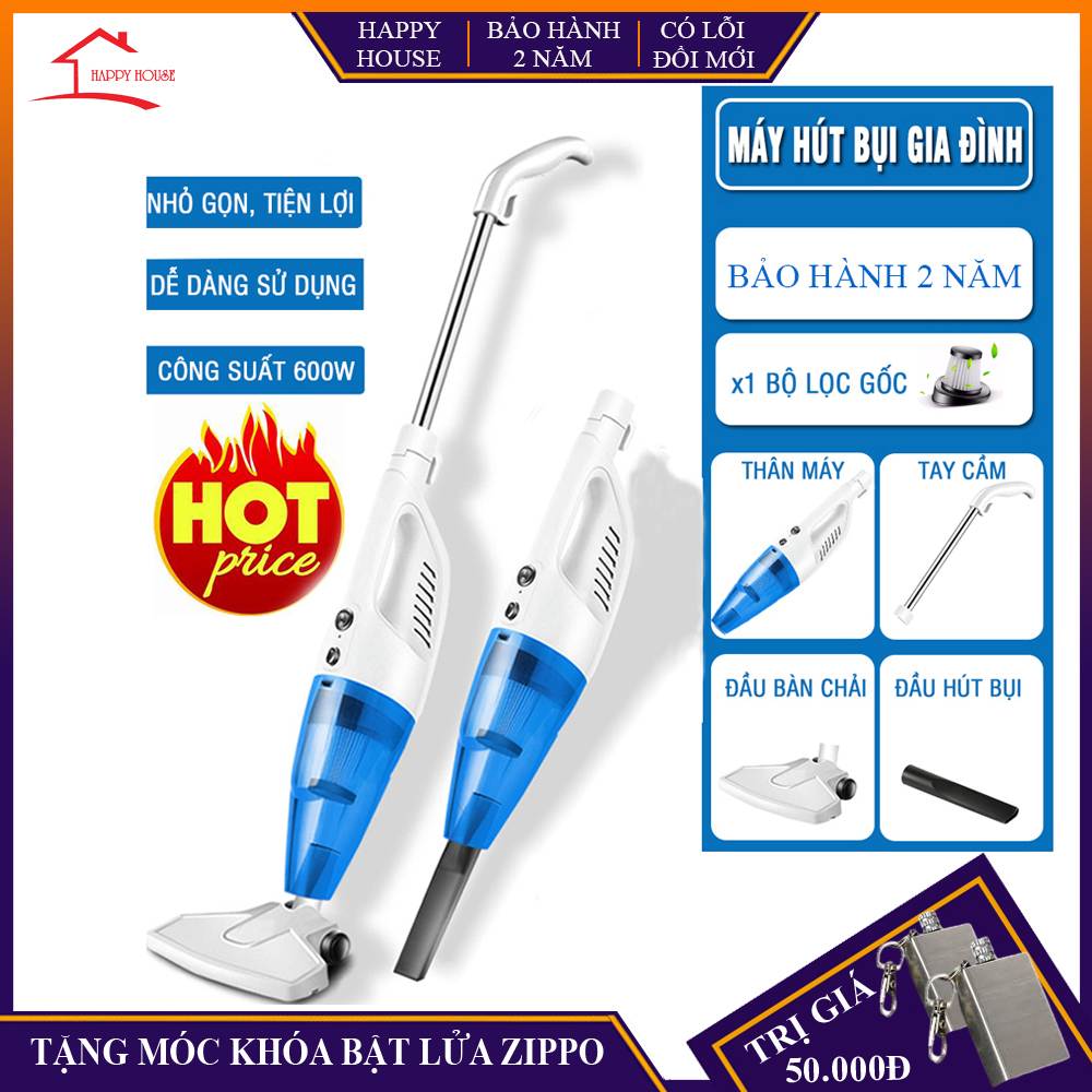 Máy hút bụi cầm tay, máy hút bụi gia đình tiện lợi hút mọi ngóc ngách trong nhà, ô tô, thiết kế nhỏ gọn, thông minh và kết hợp nhiều chức năng tiện ích, bảo hành 2 năm, lỗi đổi mới trong 7 ngày đầu nhận hàng