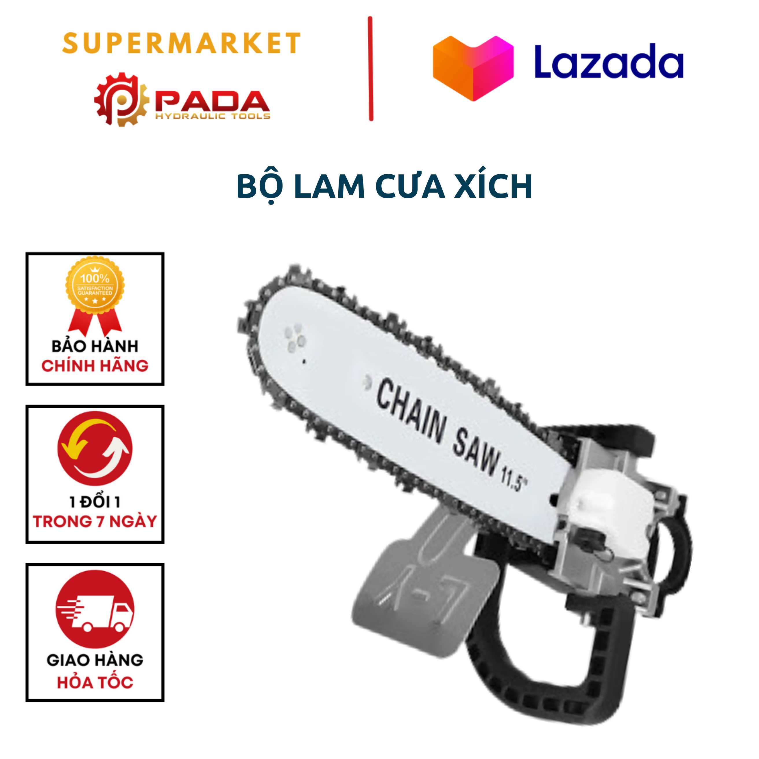 Bộ Lam Cưa Xích Biến Máy Mài Thành Máy Cưa Xích Mini- Lam xích cưa gắn máy mài