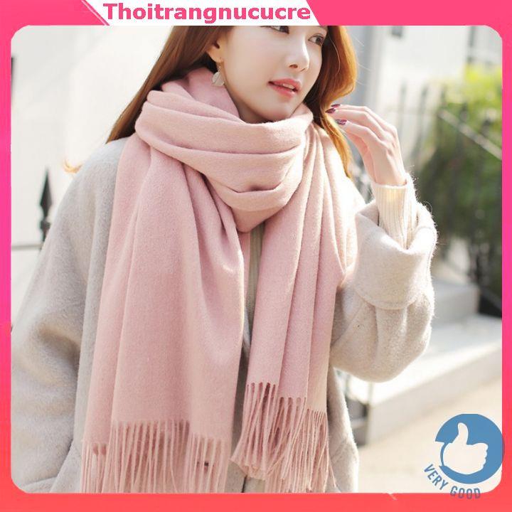 Khăn quàng cổ Khăn quàng cổ Nhật Bản và Hàn Quốc Khăn quàng cổ ấm áp♚♣ Khăn choàng len lông cừu nam nữ quàng cổ giữ ấm cashmere chất dệt mịn thời trang 2021 cao cấp khăn len ống cuốn 2 vòng
