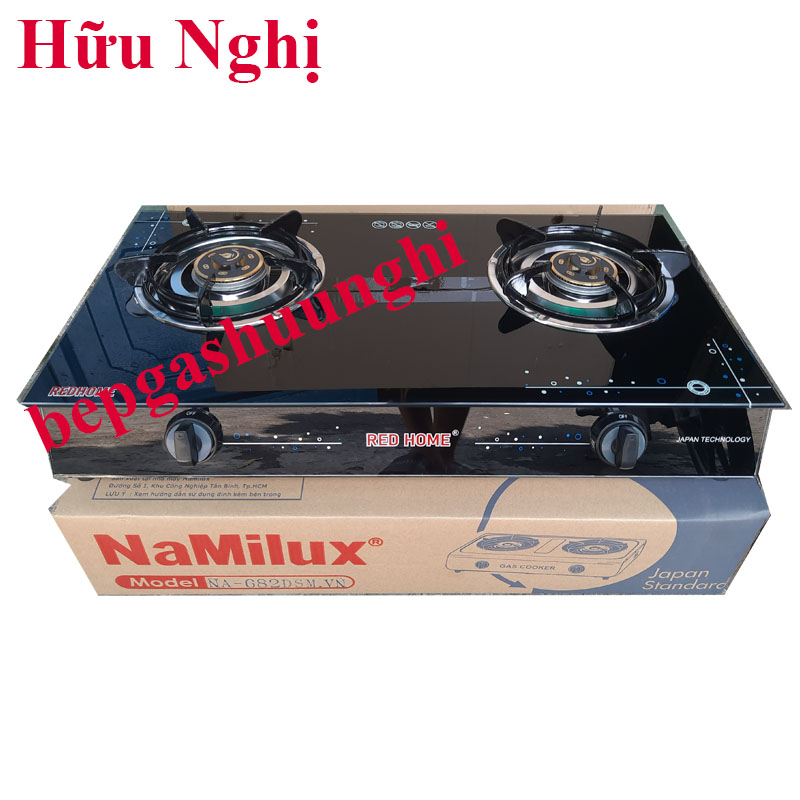 Bếp gas đôi mặt kính, tiết kiệm gas red home tn-780i, hàng chính hãng