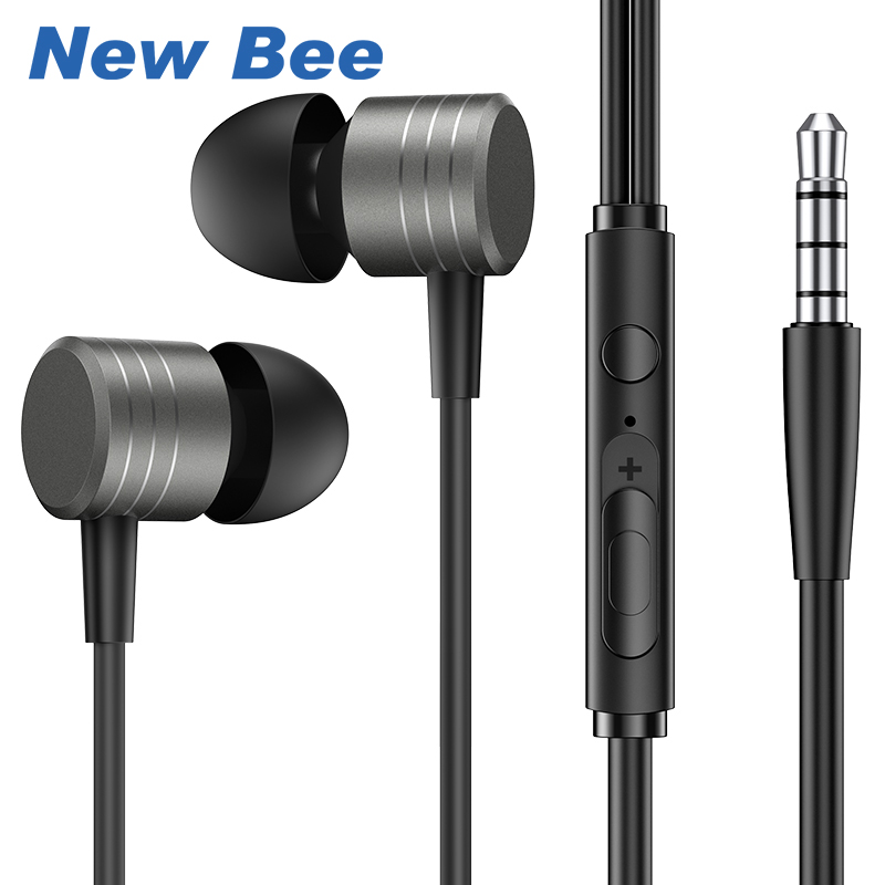 New Bee CH24 Wired Earphones Tai nghe có dây Giao diện 3,5mm Tai nghe trong tai với micrô Không có độ trễ