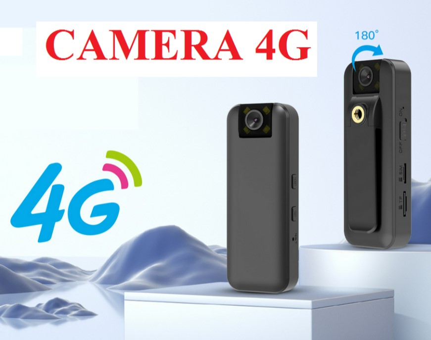 Camera Mini Dùng Sim 4G - Camera 4g Không Dây Chất Lượng Hình Ảnh Sắc Nét Nhỏ Gọn, Cầm Tay Bỏ Túi Áo Đi Phượt Dễ Dàng Pin Siêu Trâu Xem Từ Xa Qua Điện Thoại - Camera Mini Kết Nối Điện Thoại, Camera Mini Hành Trình Lắp Sim 4G