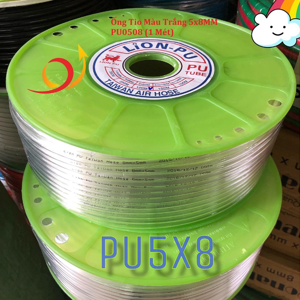 Ống Tio Màu Trắng 5x8MM PU0508 (1 Mét)
