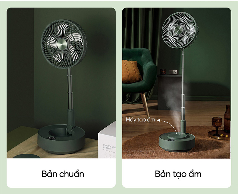 Quạt tích điện gấp Xiaomi Edon E908B