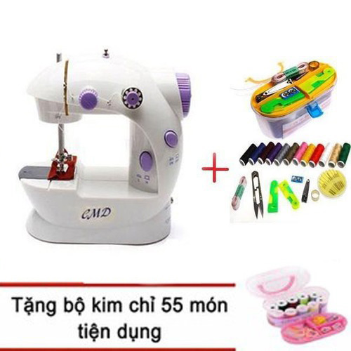 Tặng bộ kim chỉ 55 món - Máy may đa năng mini CDM dành cho gia đình - Máy khâu đa năng mini - Máy khâu đa năng tiện lợi, có hướng dẫn sử dụng