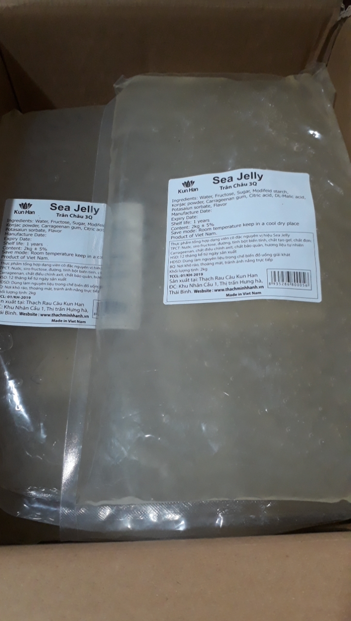 Trân châu trắng 3Q sea jelly gói 2kg