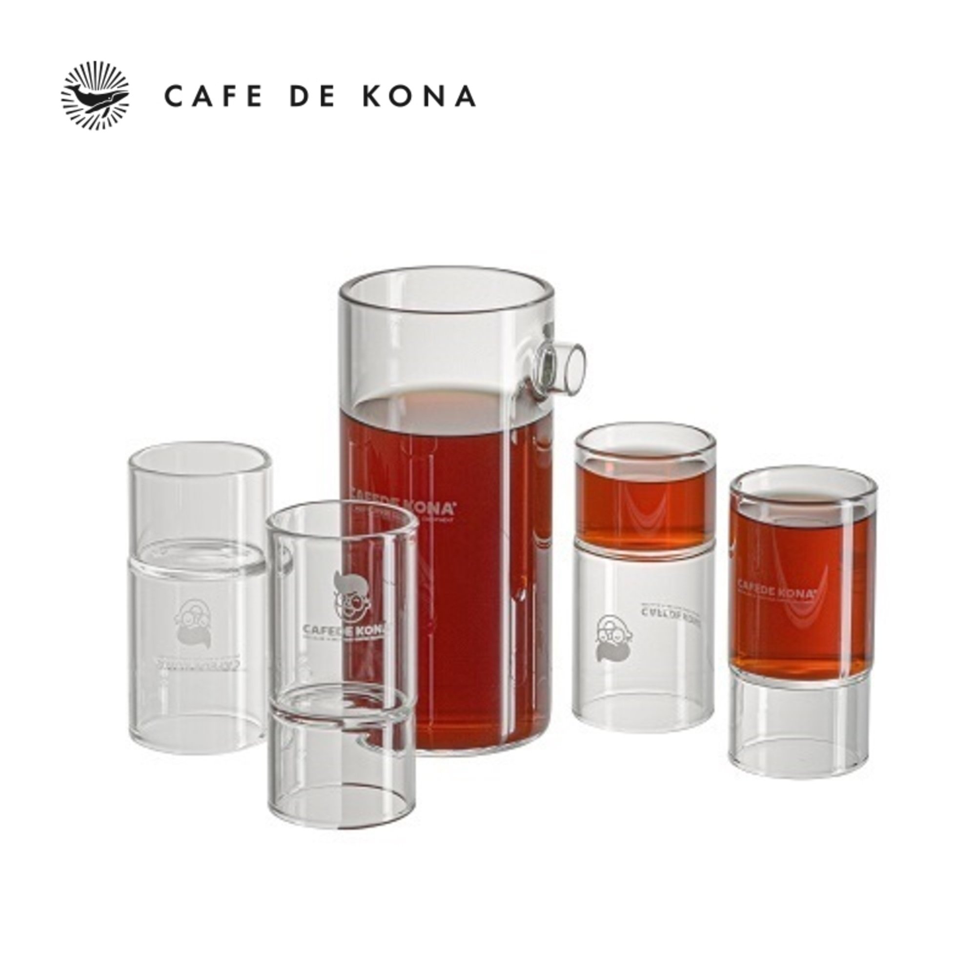 Cặp ly thủy tinh cà phê CAFEDE KONA AKIMBO 2 dung tích 45ml 90ml