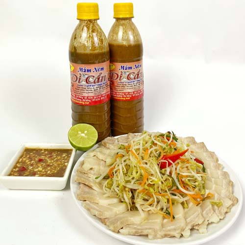 Mắm nêm chai- dì cẩn đặc sản đà nẵng , vị mắm đậm đà thơm ngát ,combo 4 chai 500gram/chai