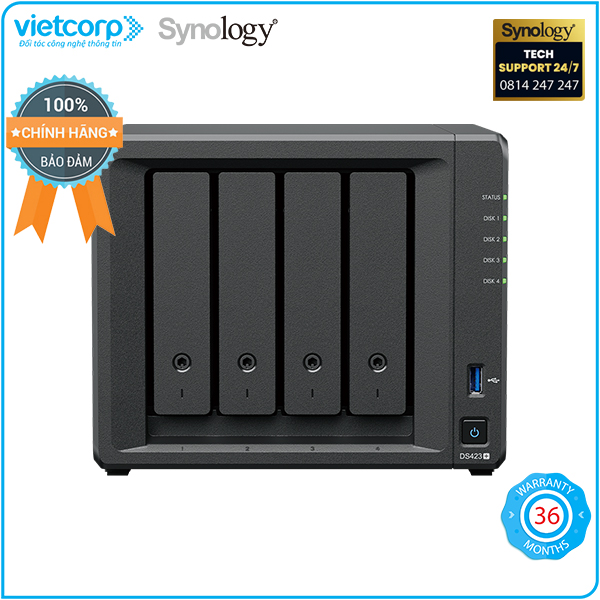 Thiết bị lưu trữ mạng NAS Synology DS423+