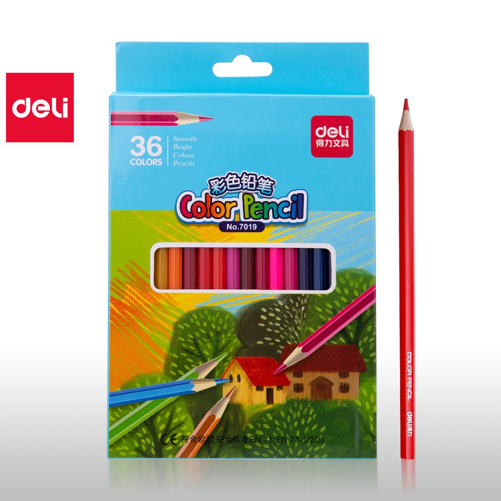 Set bút chì màu Deli 36 màu