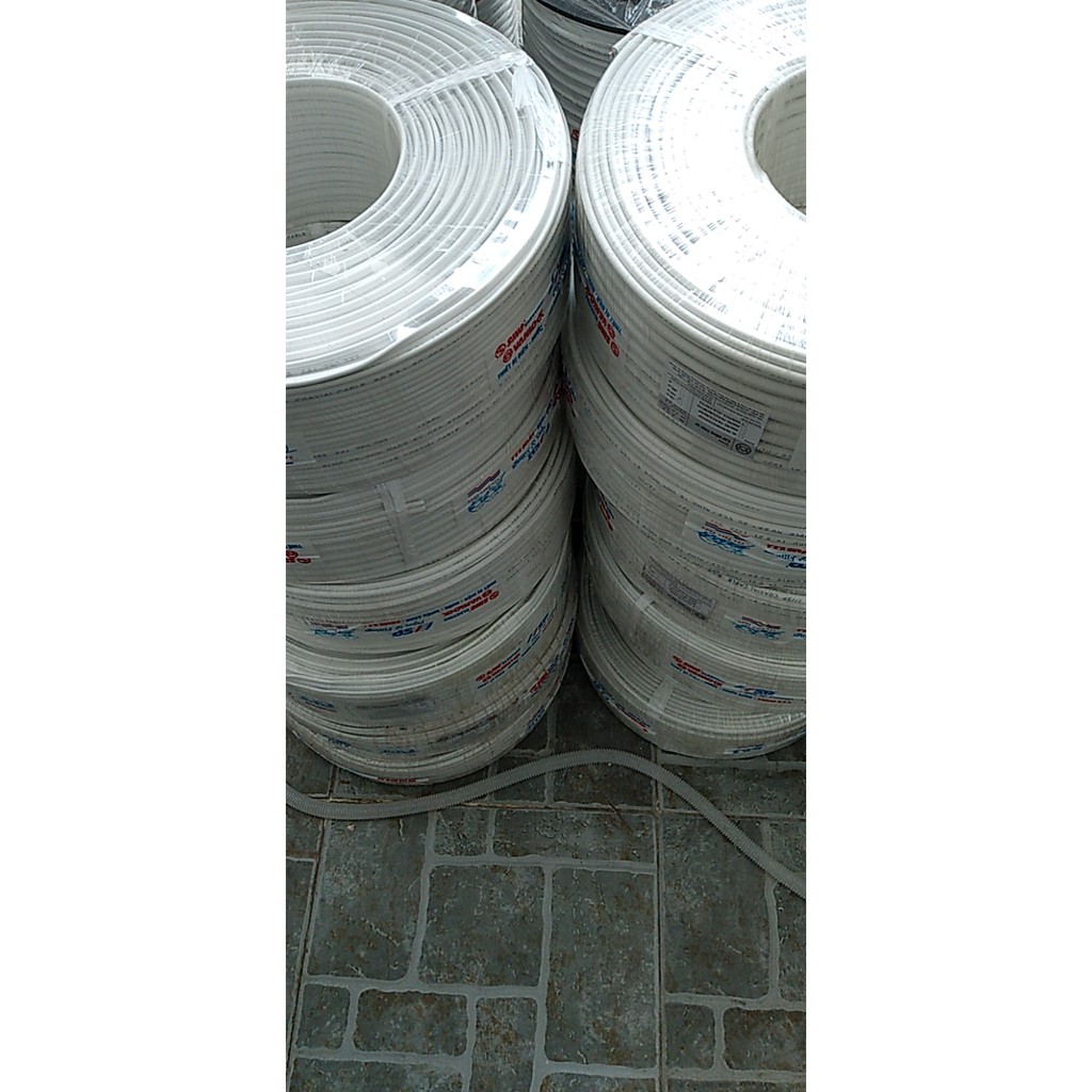 Dây cáp đồng trục liền nguồn 200m SINO hợp kim đồng,dây điện đồng nguyên chất - Phụ kiện CCTV,IT