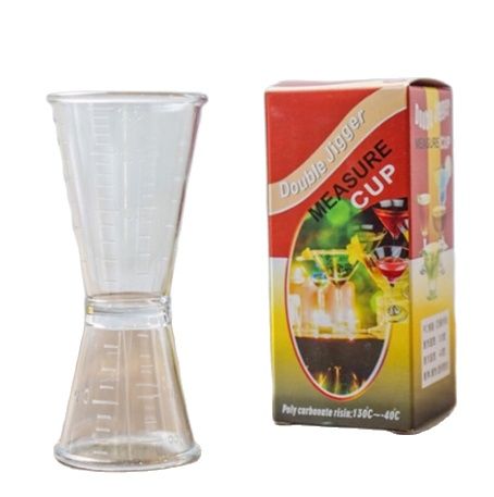Jigger đong, ly đong nhựa 2 đầu 20x40ml