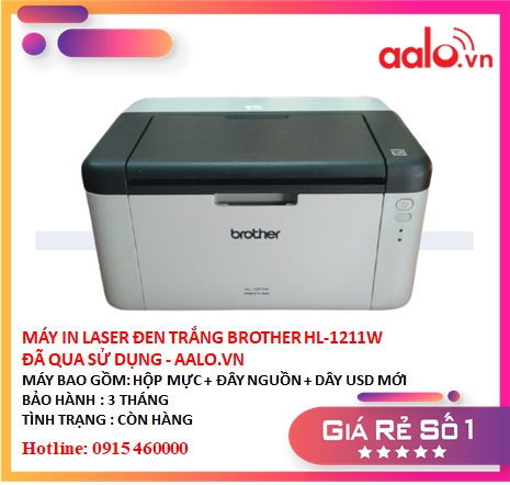 Máy in laser đen trắng brother hl-1211w - aalo.vn