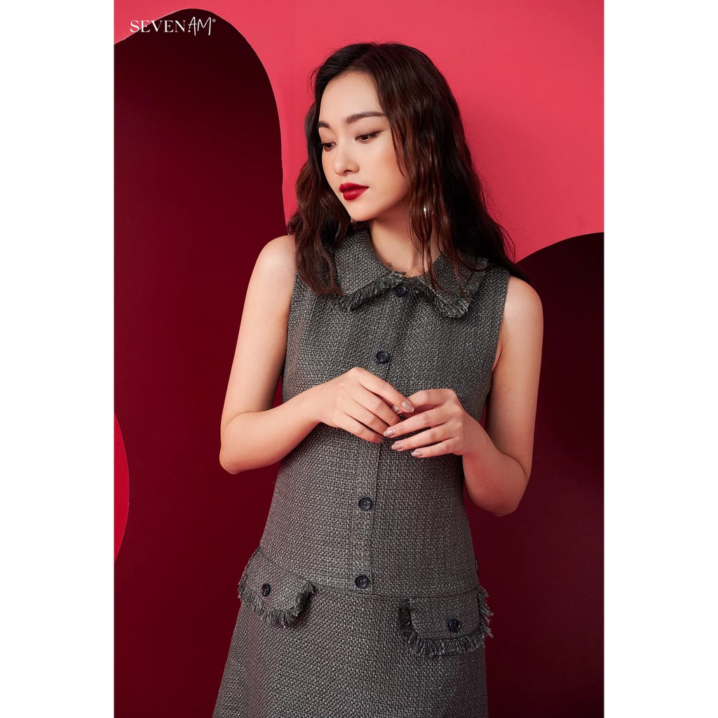 Đầm dạ text 57270 Size S-M - L