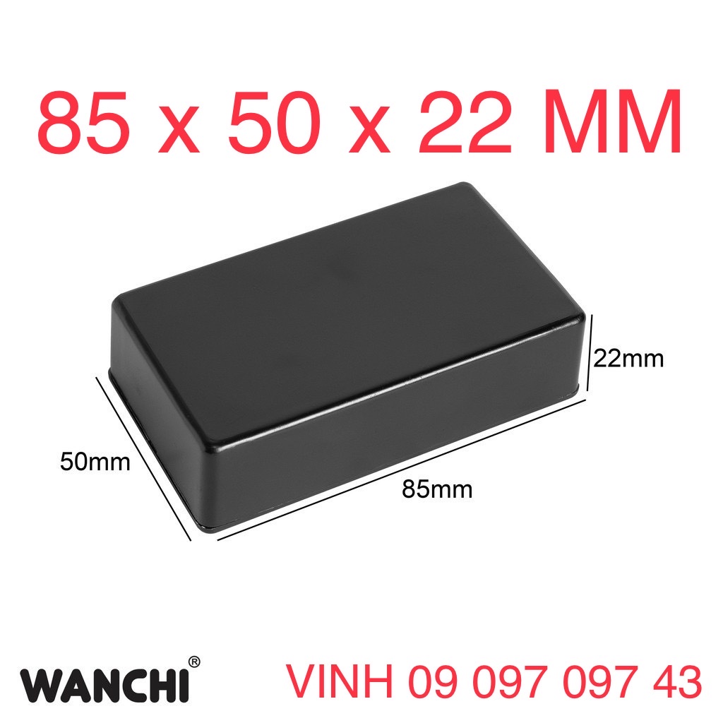 Hộp 85x50x22mm. Hộp nhựa đựng mạch điện tử