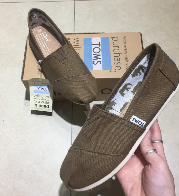 Giày TOMS NAM vải đế cao su thời trang - L1