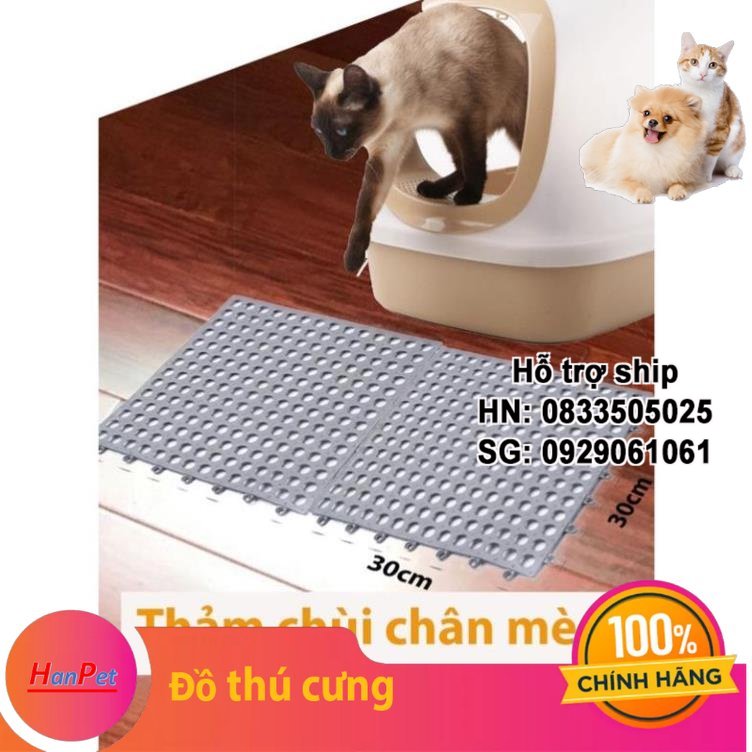 Hanpet - Thảm chùi chân mèo - Thảm nhựa lót sàn chó chống lọt chân