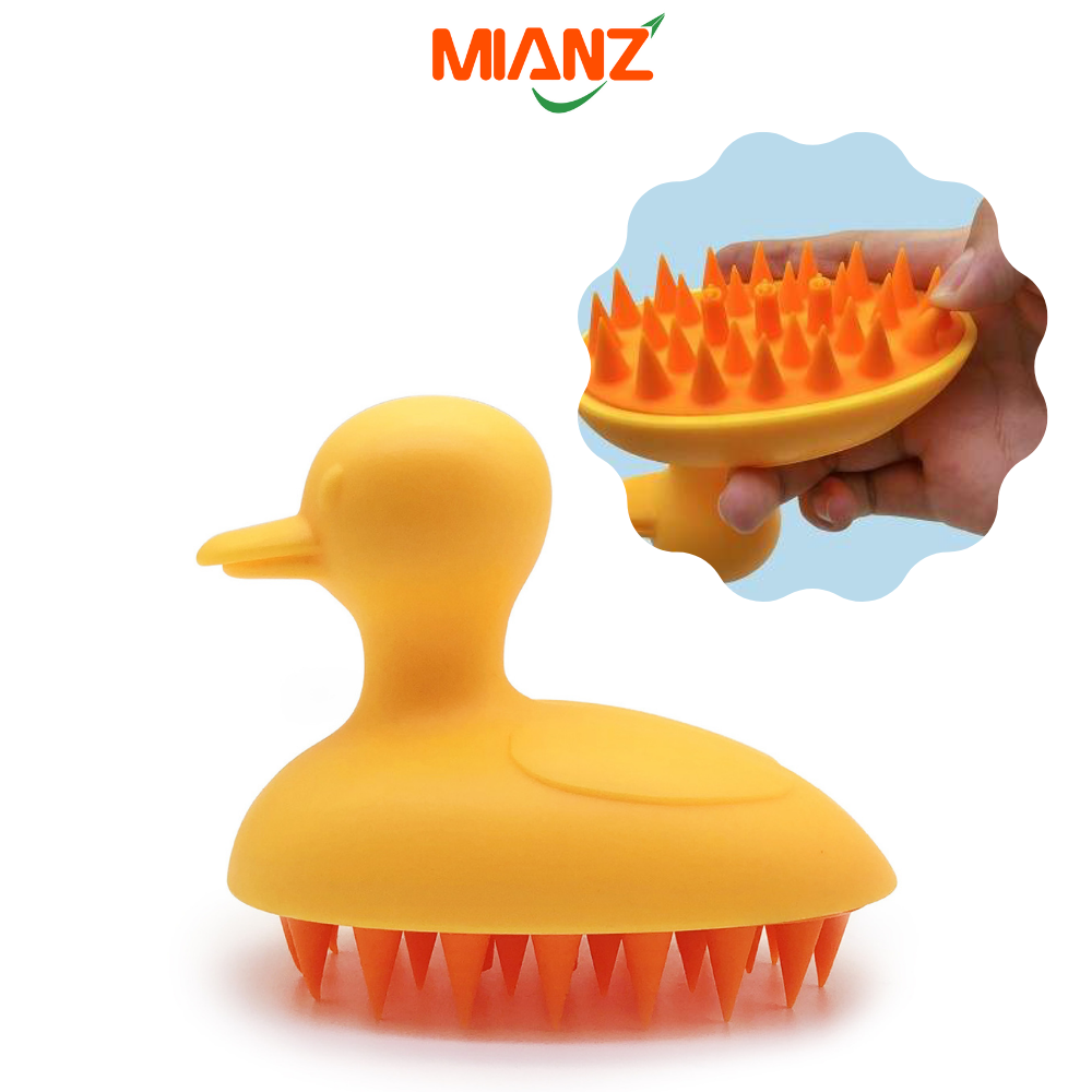 Lược gội đầu silicon massage da đầu cao cấp, luoc gọi dau gai siêu mềm và an toàn có thể dùng được cho bé MIANZ BEAUTY