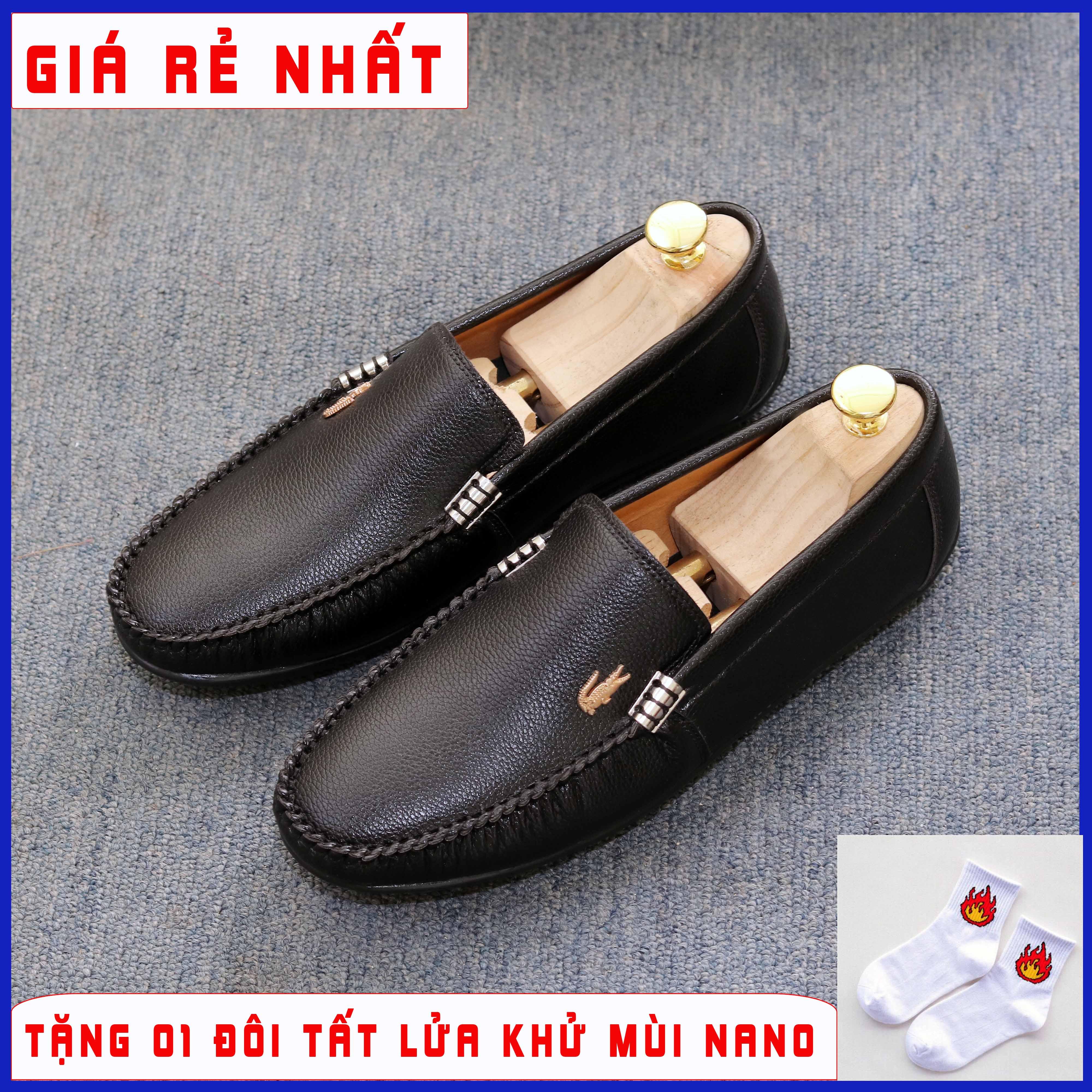 Giày lười, Giày mọi nam, Giày lười da mã (LACS) cao cấp. ưu đãi khủng giảm 50%