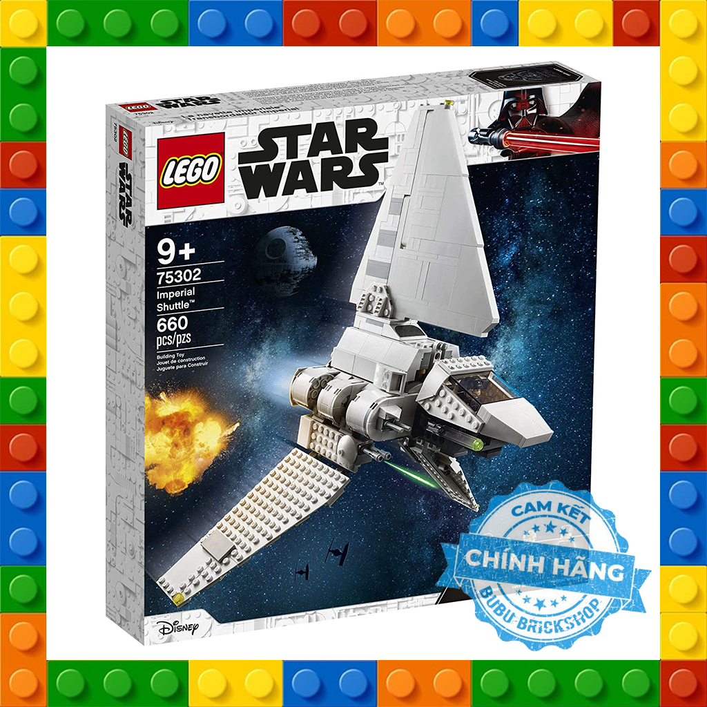 Lego Star Wars 75302 - Imperial Shuttle - Bộ xếp hình Lego Phi thuyền hoàng gia