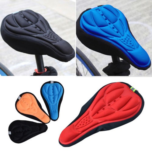 Đệm yên xe đạp bọc yên xe đạp silicon new nhiều màu bọc yên 3D