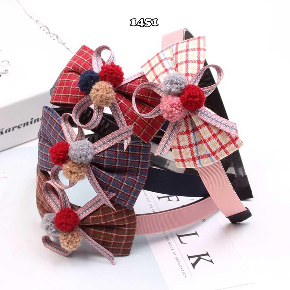 Băng đô thời trang nữ đính nơ kiểu dễ thương nhiều màu siêu cute  Ah1451 Cài tóc sành điệu Hàn Quốc
