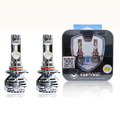 Bộ 02 bóng đèn led ô tô GPNE R4 công suất 55W siêu sáng có canbus chân H4, H1,H7, H11, 9005,9006, 9012 - BH 3 năm