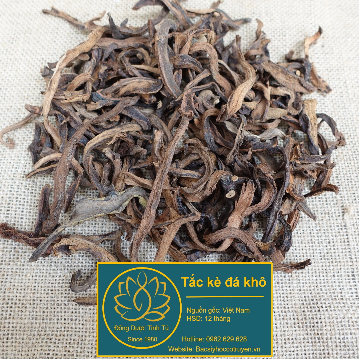 Tắc kè đá khô 500g , thảo dược loại 1, khô, sạch