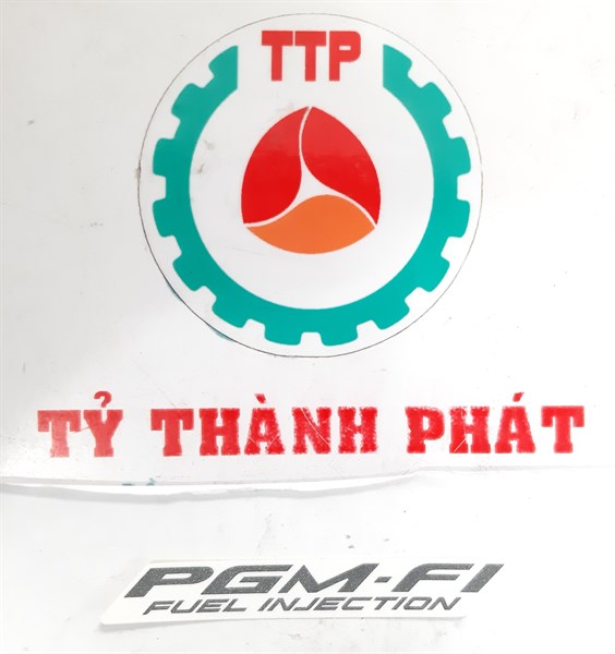 Tem chử pgm fi xe trắng