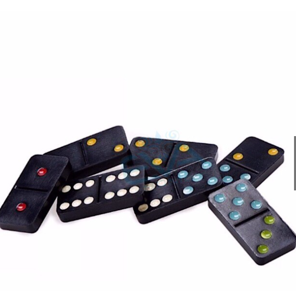 Hộp Cơ Domino Đen Cao Cấp- Hàng công ty Fataco- Hàng xịn quân cờ nặng tay