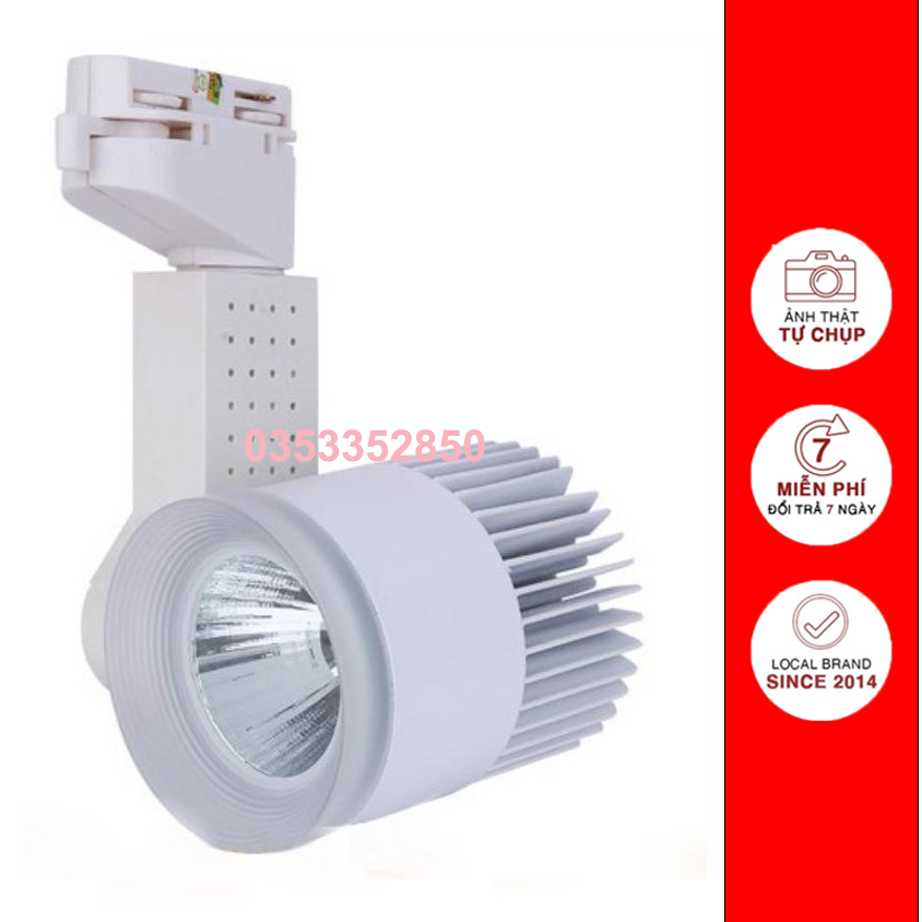 Đèn rọi ray cob 7w-30w trang trí shop bảo hành 2 năm
