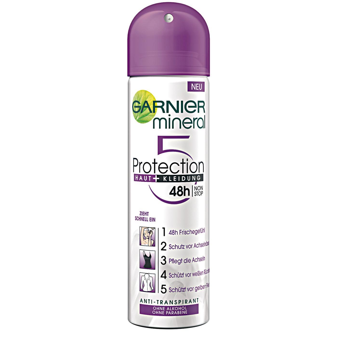 Xịt khử mùi Garnier Mineral Protection 48h 150ml - Pháp