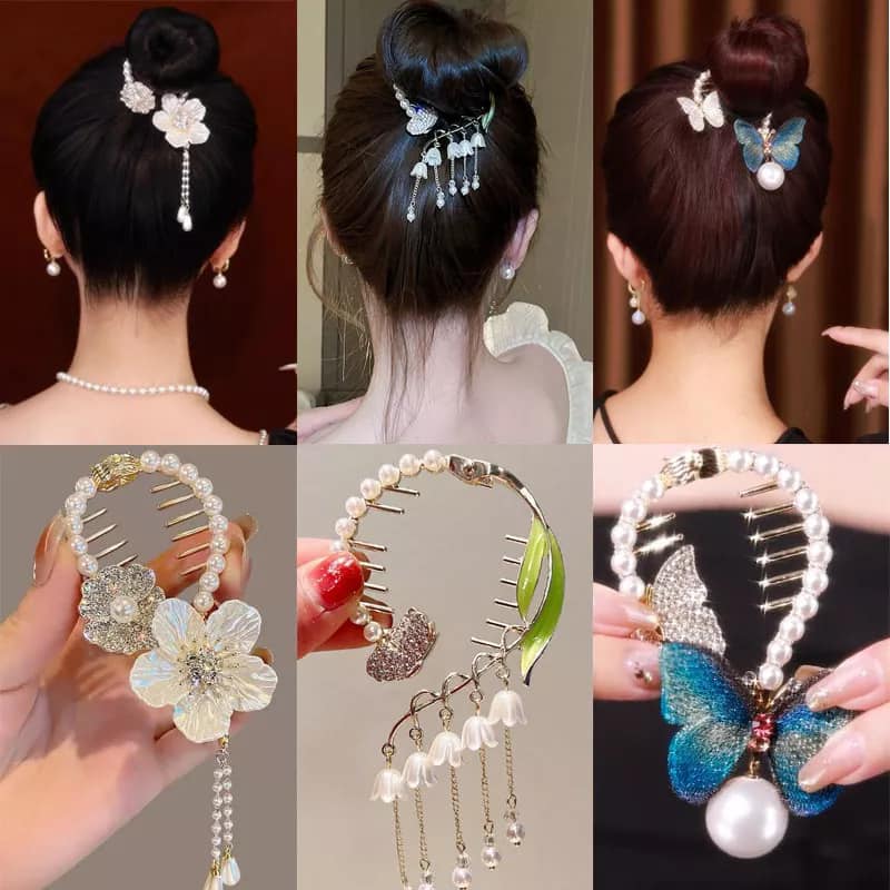 Kẹp tóc hình Hoa, kẹp tóc Ngọc Trai đính pha lê ngọc rơi siêu xinh xắn - Mẫu HOT làm mê mẩn các Tỷ Tỷ xứ Trung, tô điểm cho mái tóc thêm xinh rực rỡ rẻ sập sàn Lazada - Mẫu HOT Kẹp tóc nữ Hàn quốc giá rẻ