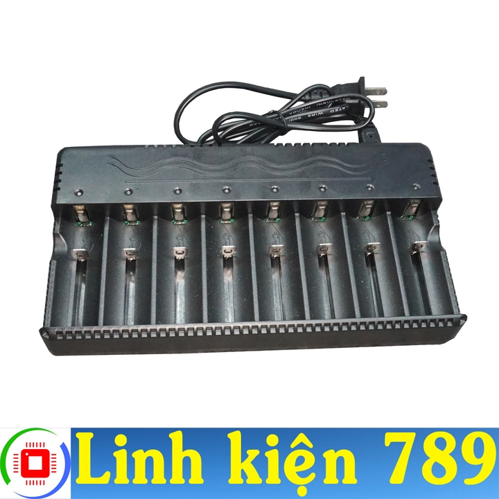 Sạc 8 pin 18650 26650 6400ma tự ngắt khi đầy