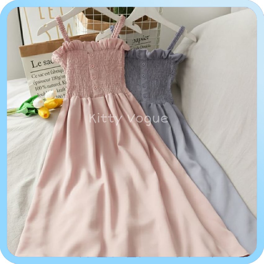 Đầm/váy 2 dây Ulzzang dáng dài, maxi nhiều màu sắc