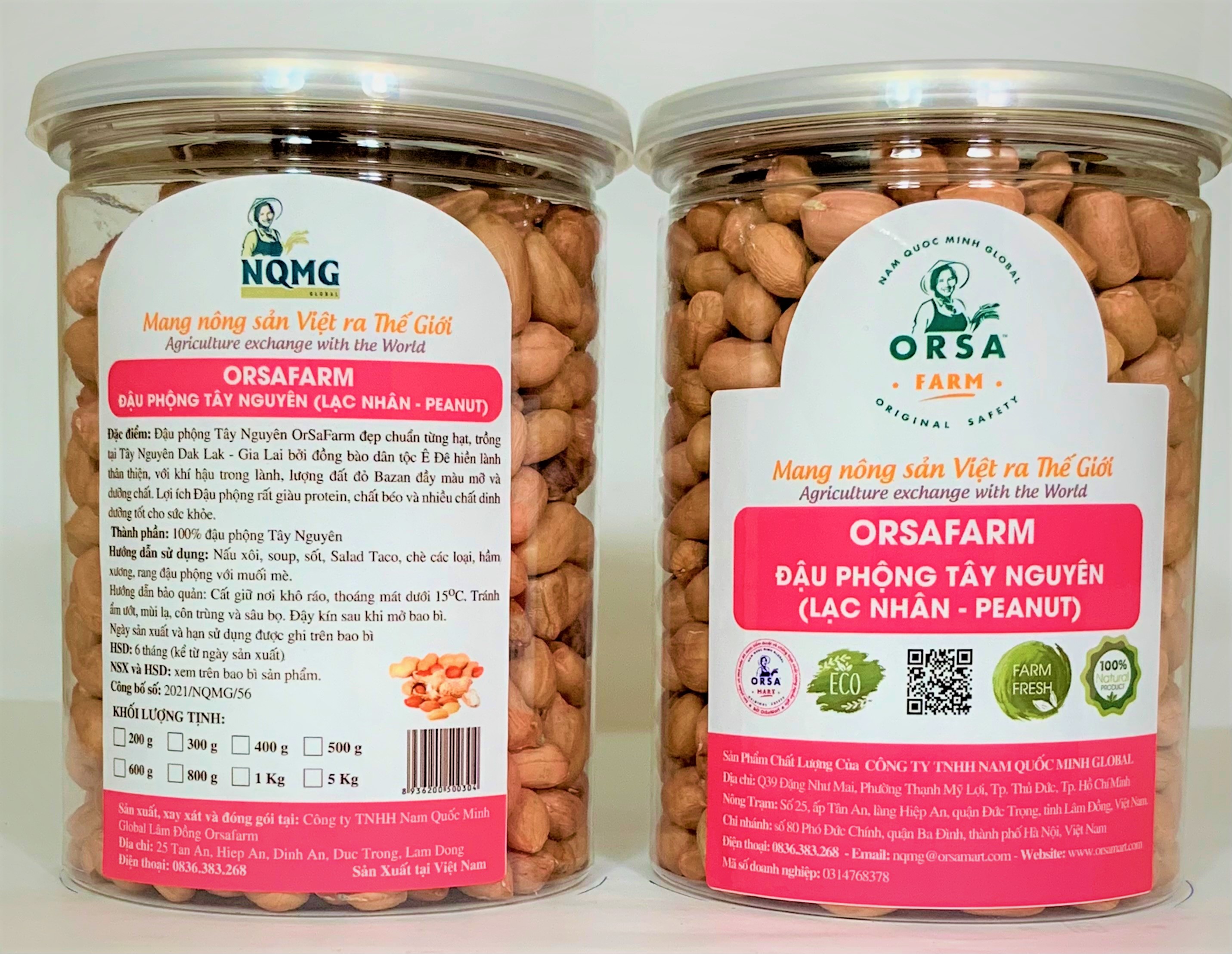 Orsafarm Đậu Phộng Tây Nguyên Lạc Nhân – Hạt Lạc đậu phộng ăn nhiều có tốt không đậu phộng ăn có tác dụng gì - 400gram, 600gram, 1kg, 5kg