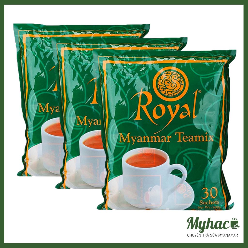 Combo 3 gói trà sữa Myanmar Royal Teamix - Date mới nhất 2023