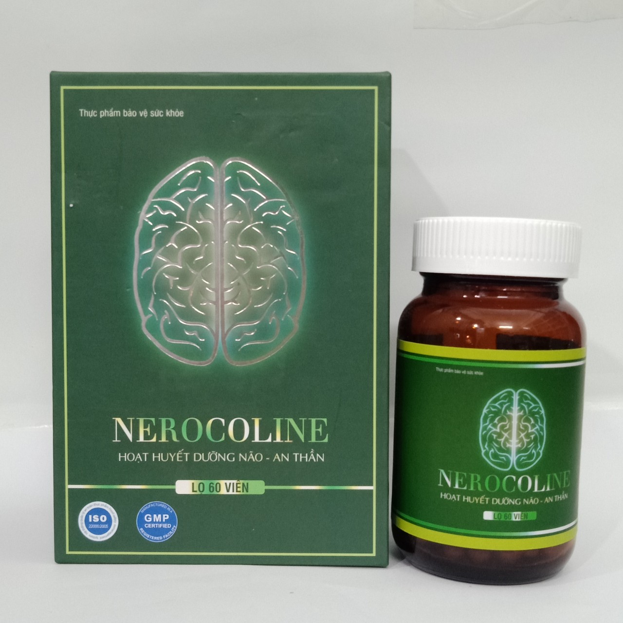 Hoạt huyết Nerocoline-Hoạt huyết, bổ não, giúp dưỡng tâm, an thần tạo giấc ngủ sâu, giấc ngủ tự nhiên-Lọ 60 viên