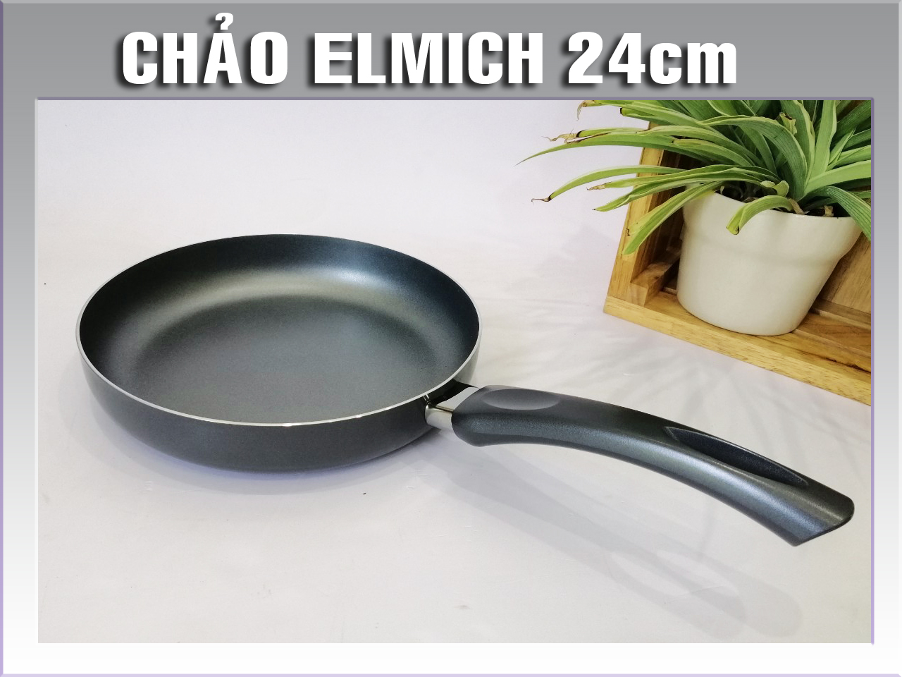 Chảo chống dính elmich 24cm - thương hiệu gia dụng đức