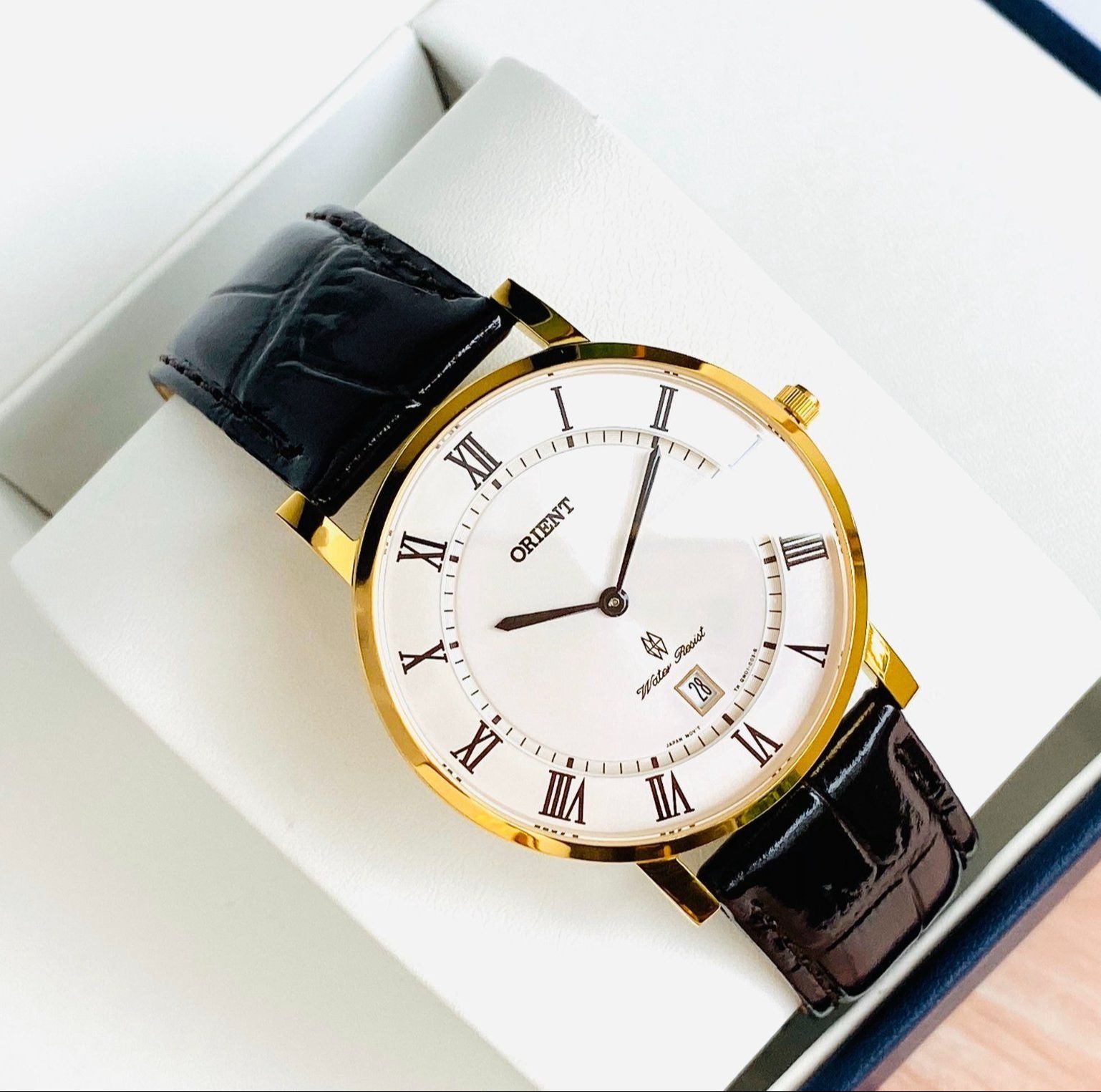 Đồng hồ Nam Orient FGW0100FW0 - mặt kính Sapphire chống xước, chống nước - Dây da cao cấp