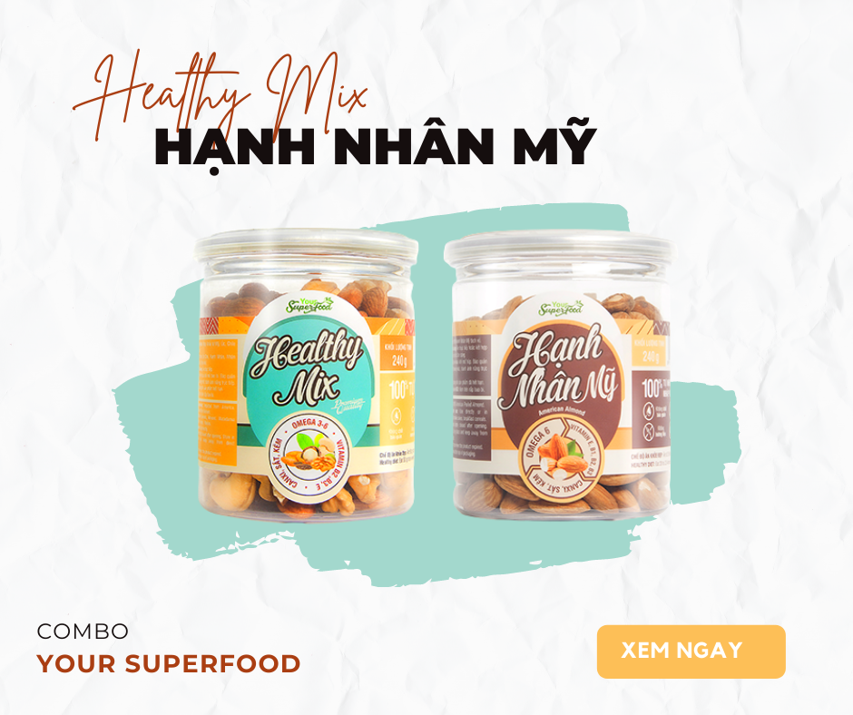 Combo healthy mix & hạnh nhân mỹ