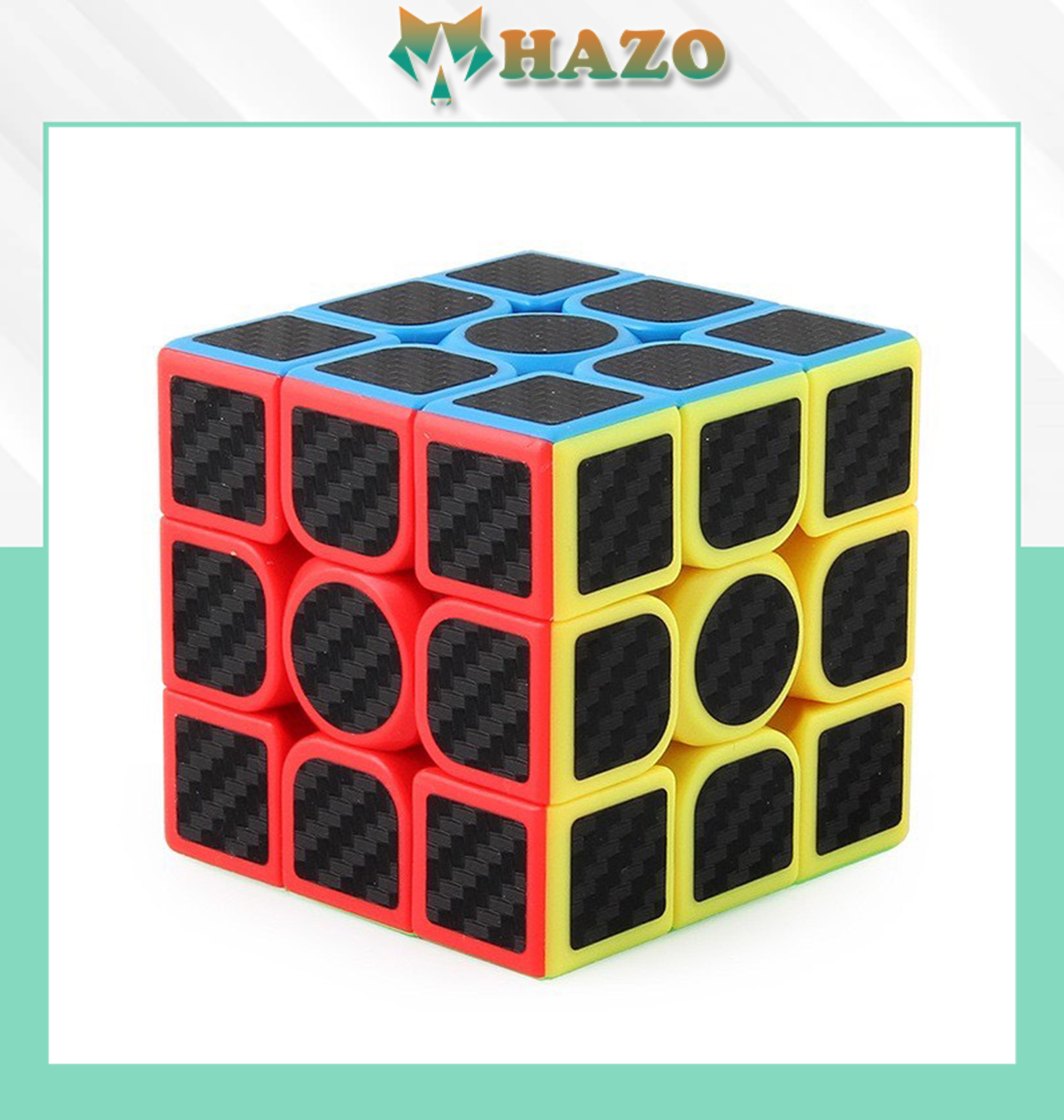 Đồ Chơi Trí Tuệ Khối Rubik 2X2 Carbon Moyu Meilong & Khối Rubik 3X3 Carbon