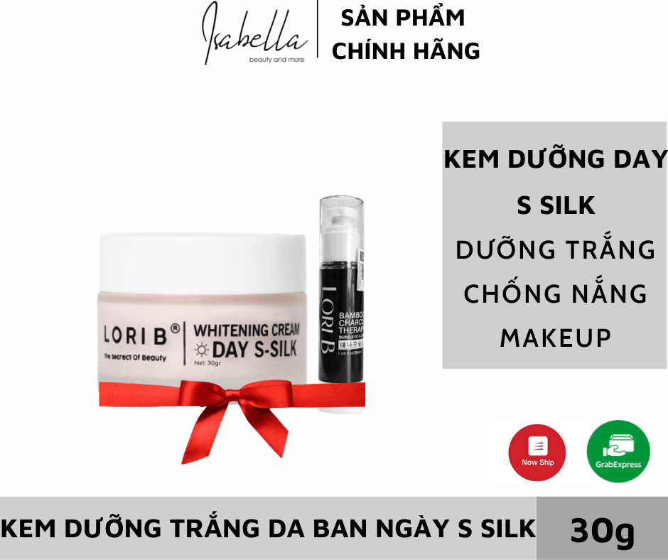 Kem dưỡng trắng da ban ngày lori b day s-silk 30g
