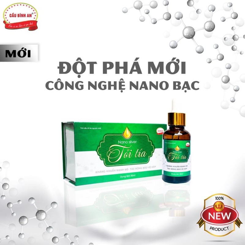 Dầu tỏi tía Nano bạc Cầu Bình An 30ml