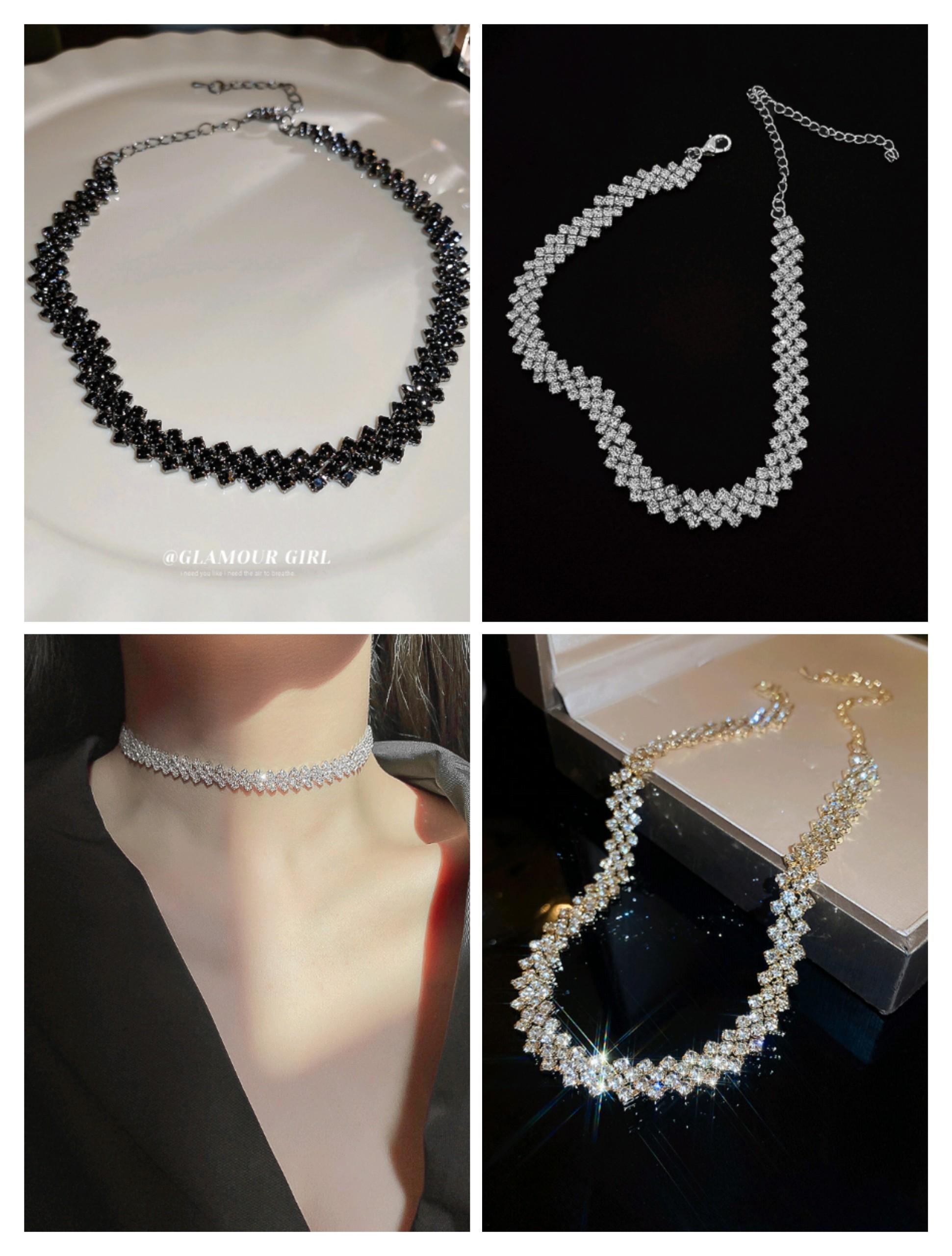 Dây chuyền chocker đá zizac hottrend DC291